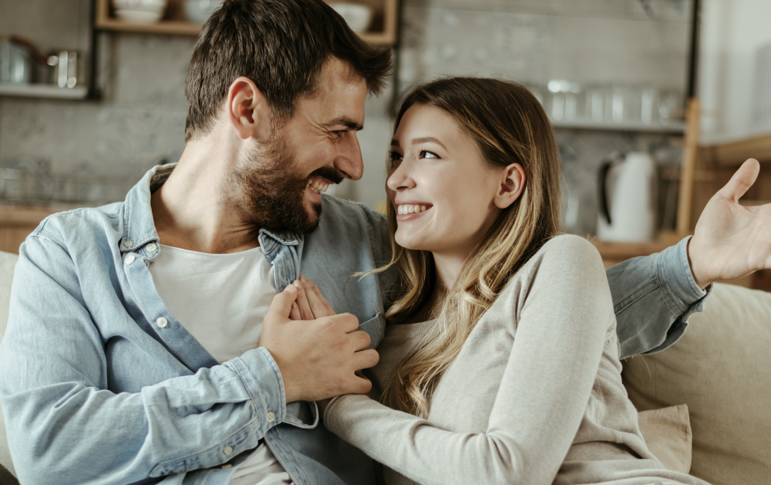 couple talking