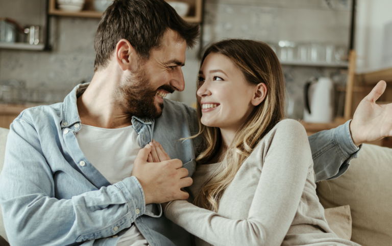 couple talking