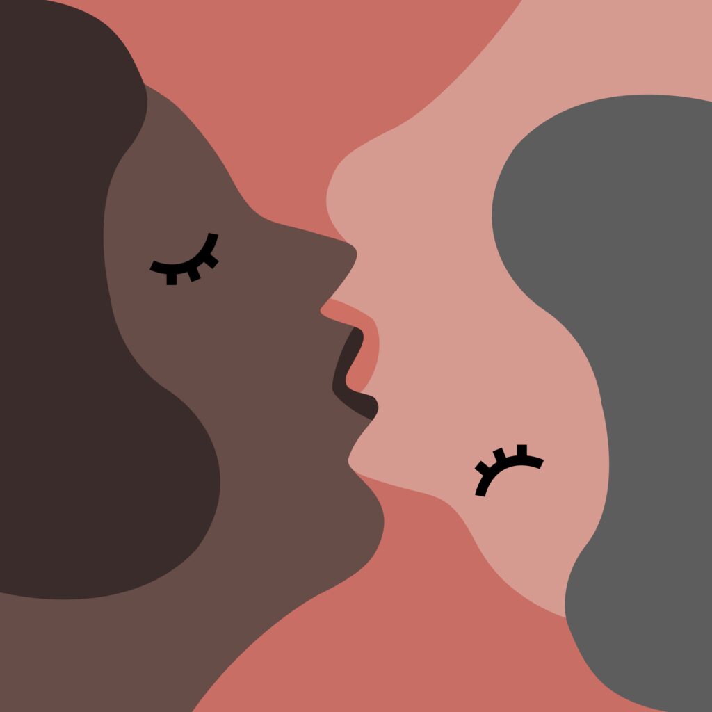 Art picture about queer women for Sapphic Play Parties in the UK