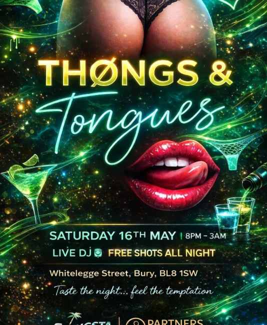 Thongs & Tongues Party - Partners Swingers Club - Bury